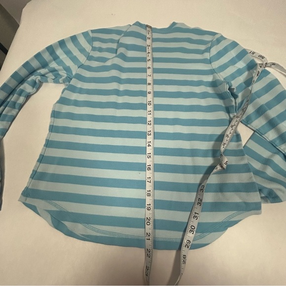 2 for$15 Talbots Light Blue Striped Top - Picture 2 of 9